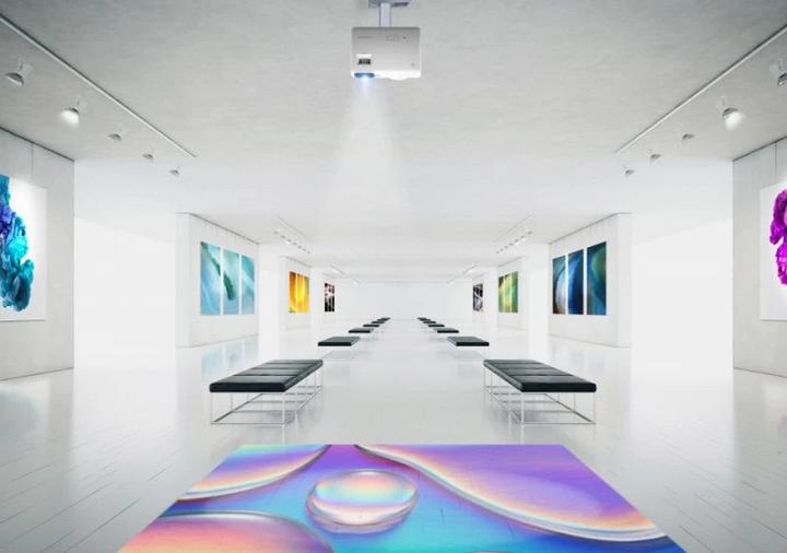 Actual product image Viewsonic LS610WH Beamer WXGA 3000000:1 contrast LED light source TR1.37-1.64 1.2x zoom HDMI x2 10W (WXGA, 4000 lm, 1.37 - 1.64:1)