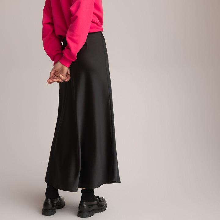 Produktbild La Redoute Collections Ausgestellter Maxirock aus mattem Satin (44)