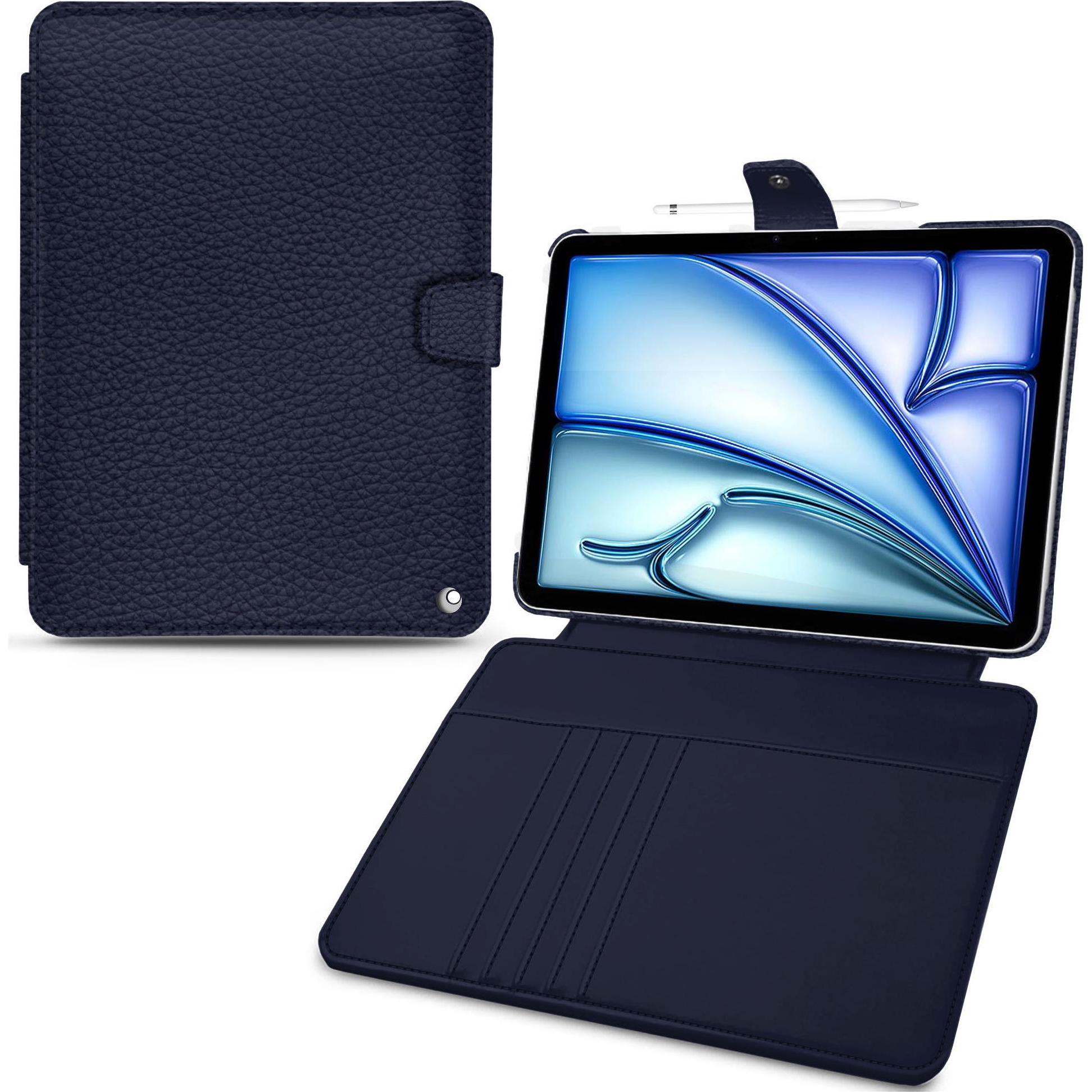Noreve Lederschutzhülle Wallet (iPad Air 2020 (4. Gen), iPad Air 2022 (5. Gen)), Tablet Hülle, Violett