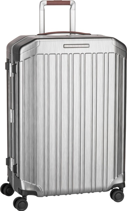 Produktbild Piquadro PQ-Light - Ultra Slim Mittelgrosser Hartschalentrolley Schwarz/Leder (67 l, M (50 - 90l))
