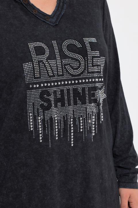 Immagine prodotto Angel of Style Langarmshirt, Komfort Fit, Glitzersteinchen-Statement (48)