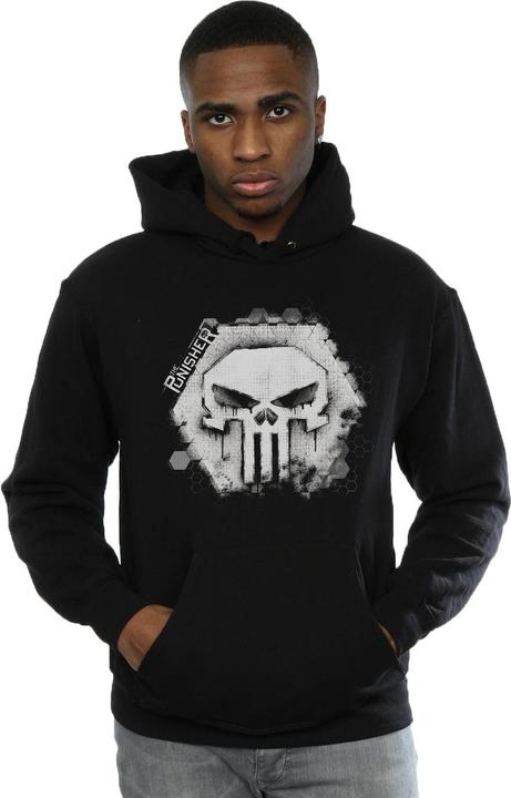 Immagine prodotto Punisher Skull Badge Felpa con Cappuccio Uomo (XL)