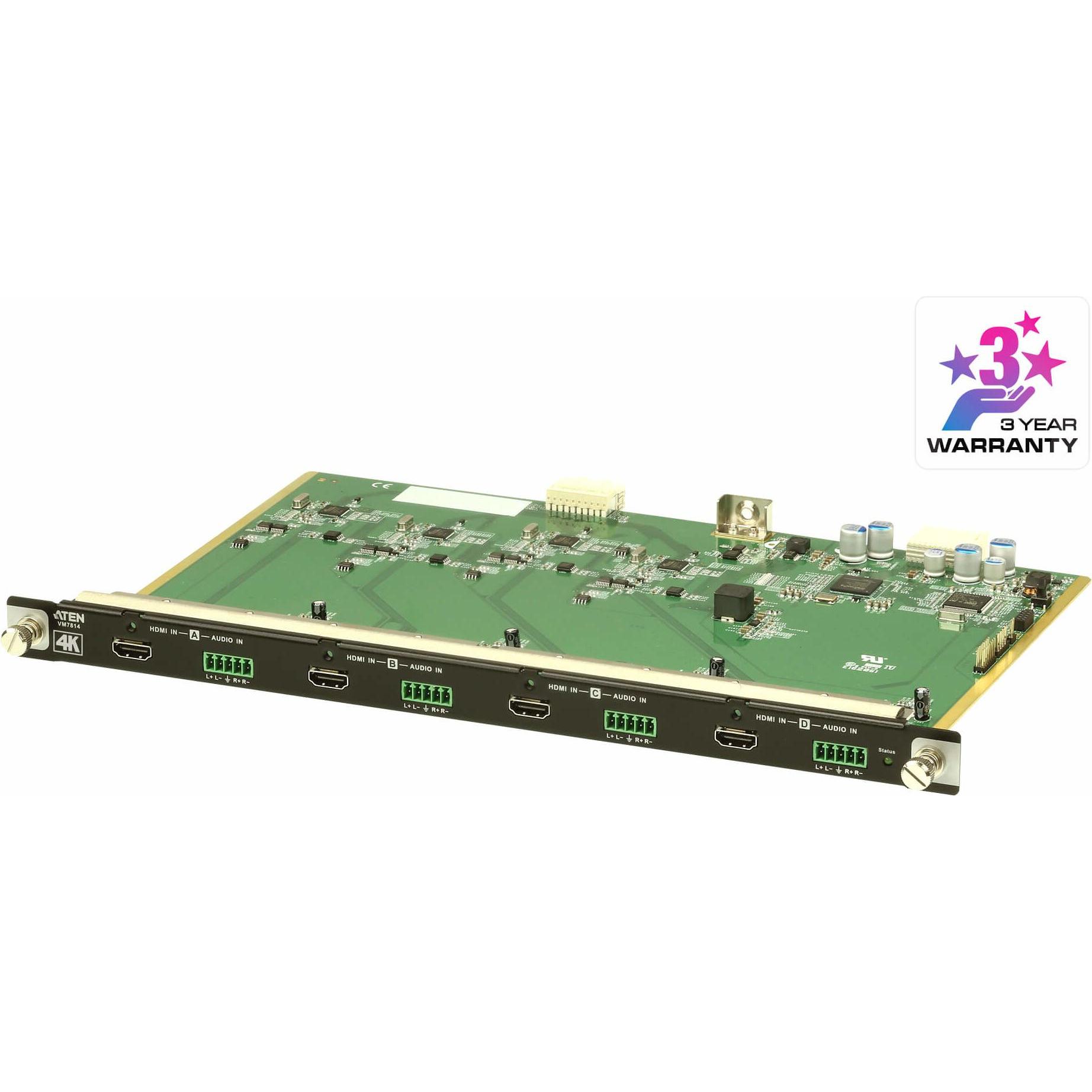 Aten HDMI Eingabekarte, KVM Switch, Schwarz