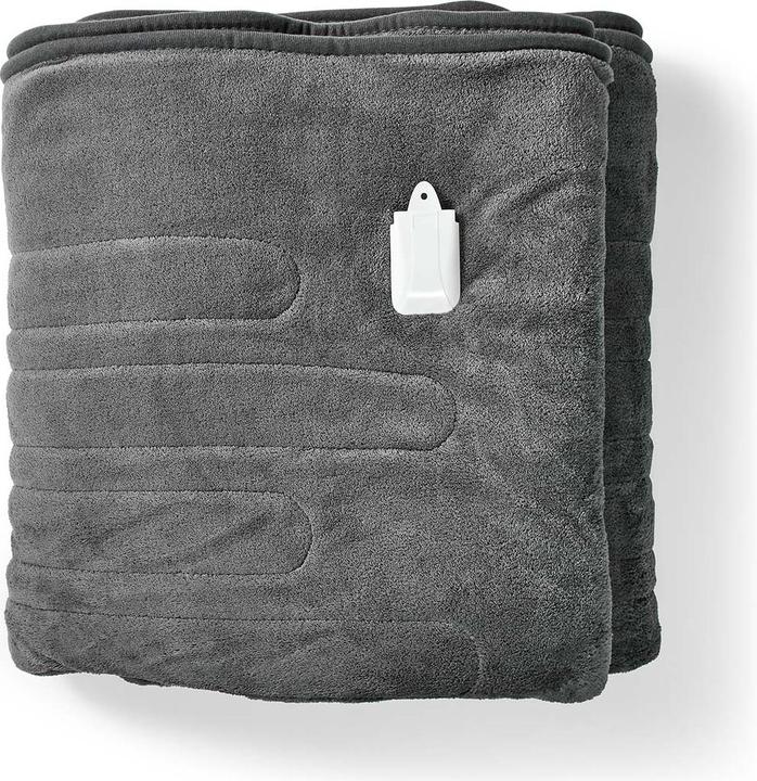 Produktbild Nedis PEBL150CGY electric blanket Grey Fleece (180 x 200 cm)