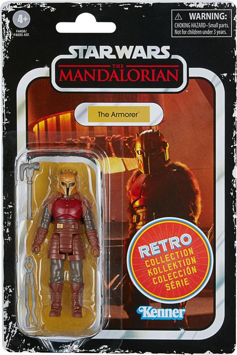 Produktbild Hasbro Retro-Kollektion Die Waffenschmiedin Spielzeug 9,5 cm grosse Star Wars: The Mandalorian...