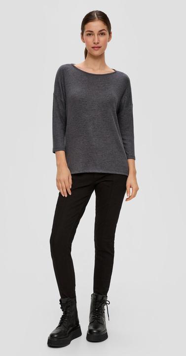 Produktbild S.Oliver T-Shirt Weiches Shirt aus Viskosemix in Melange-Optik (S)