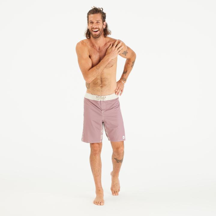 Produktbild Olaian Boardshorts Surfen Herren lang 500 Arch Esawira 19" rosa/taupe (46)