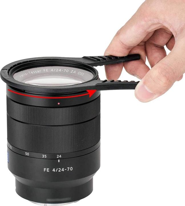 Image du produit JJC 3pcs Filter Wrench fits 37mm-52mm, 55mm-72mm and 77mm-95mm diameter filter (Support de filtre obectif, 95 mm)