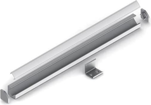 Produktbild LEDsON ALU-45 - ALUMINIUMPROFIL F?R LED-STREIFEN - WINKELPROFIL 45? - ELOXIERTES ALUMINIUM - SILBER - 2 m (200 cm)