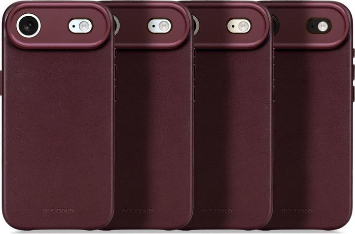 Actual product image Decoded Leather Backcover Apple iPhone Air Dark Ruby (Apple iPhone Air)