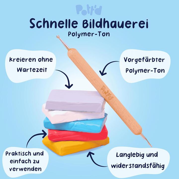 Produktbild Pott'd Polymer Clay Schmuck-Bastelset