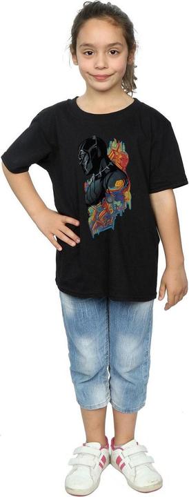 Produktbild Mädchen Black Panther Profil TShirt aus Baumwolle (128)