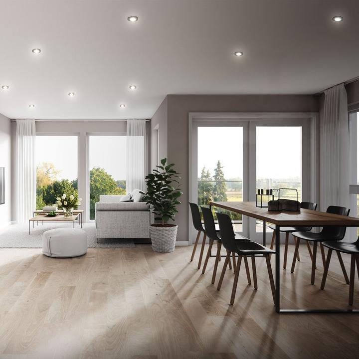 Image du produit B.K.Licht Lampes LED encastrées, set de 6, IP65, noir, 6xPlaque LED/4,9W (480 lm)