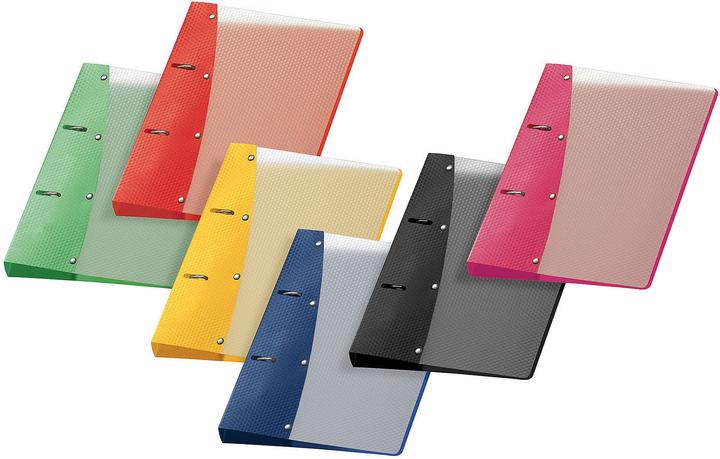 Magni Raccoglitore ad anelli VELOFLEX Meccanismo ad anelli Diamond 2-D PP 20mm DIN A5 6 pieghe assortite (A5, 29 mm)