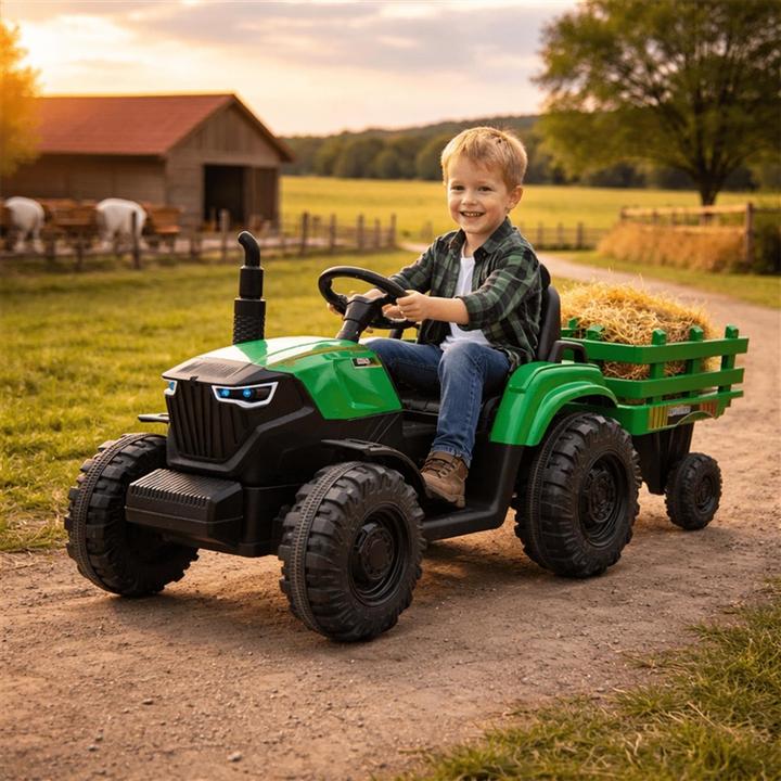 Produktbild Hatis Children's electric tractor, black col./green col.