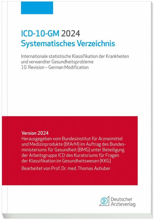 Produktbild ICD-10-GM 2024 Systematisches Verzeichnis (Deutsch, Thomas Auhuber, 2023)