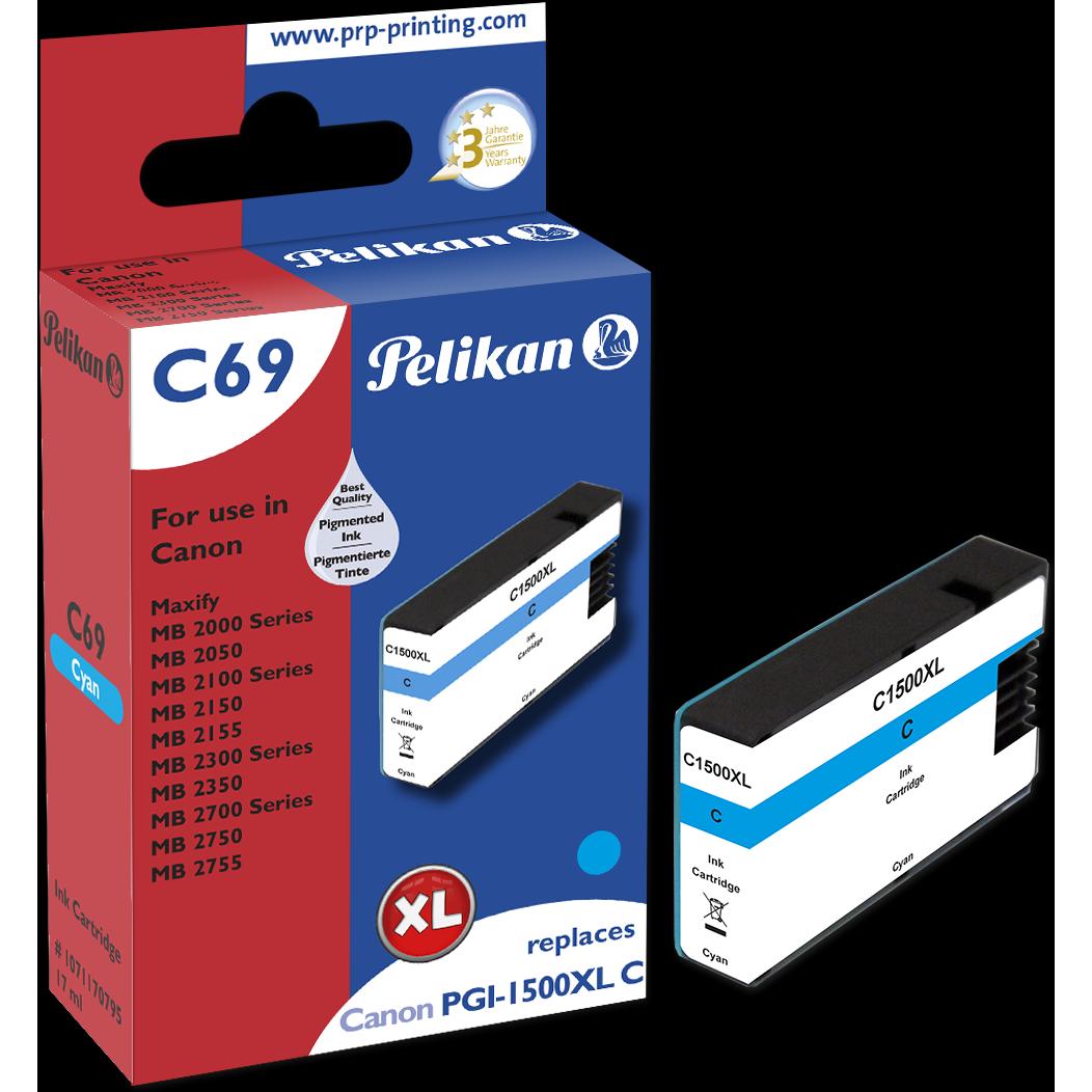 Pelikan, Druckerpatrone, C69 PGI-1500XL cy kompatibel (C)