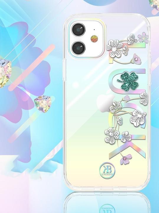 Produktbild Kingxbar Lucky Series case decorated with original Swarovski crystals iPhone 12 mini transparent (Cl (Apple iPhone 12 mini)