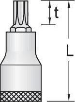 Productafbeelding Gedore ITX 19 T40 Schraubendrehereinsatz 1/2" TX T40 (7,5 mm)
