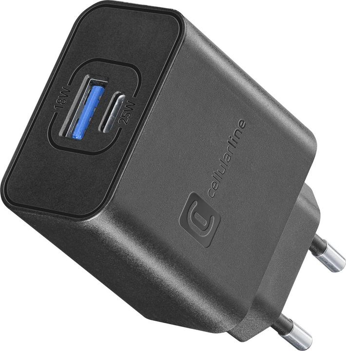 Image du produit Cellularline Dual Super Fast Charger (25 W, 1 portion)