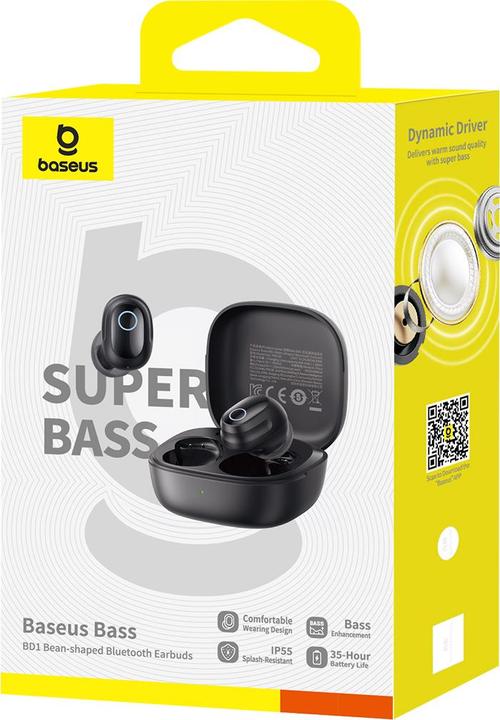Actual product image Baseus Bass BD1 TWS TWS Cosmic Black (8 h, Wireless)