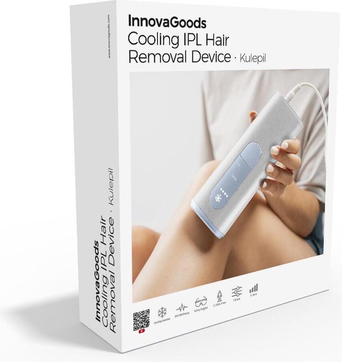 Actual product image InnovaGoods Lichtpuls-Epilierer mit Kühlfunktion und Zubehör Kulepil