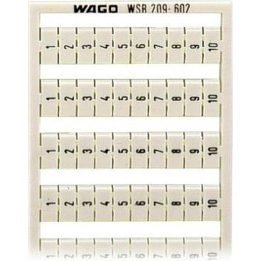 5x Wago WSB-Bezeichnungssystem, Elektronikzubehör + Gehäuse, Weiss
