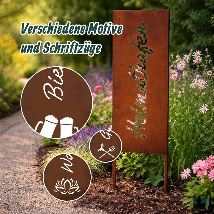 Produktbild Relaxdays Edelrost-Gartendeko
