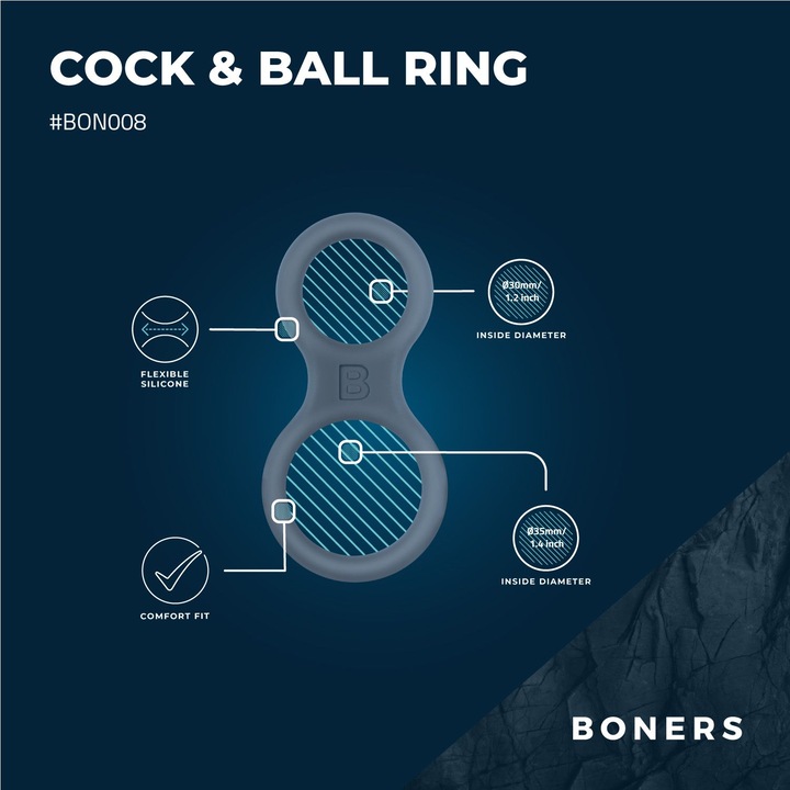 Actual product image Boners Classic Cock & Ball Ring (4 cm)