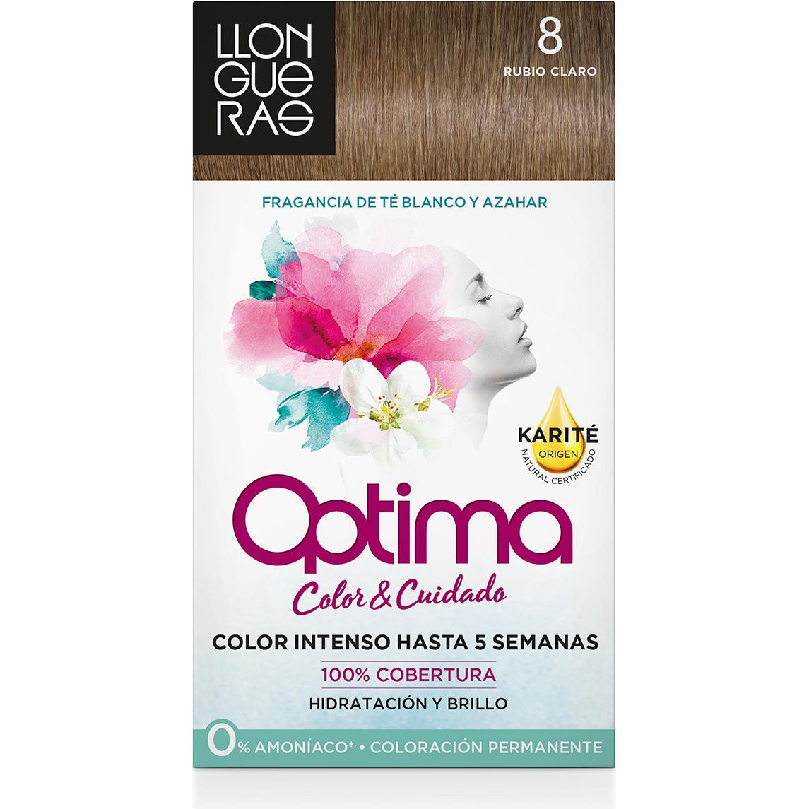 Llongueras, Haarfarbe, OPTIMA hair colour #8-light blond (8)