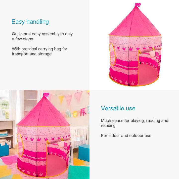 Actual product image Intirilife Children's play tent for boys and girls with carrier bag