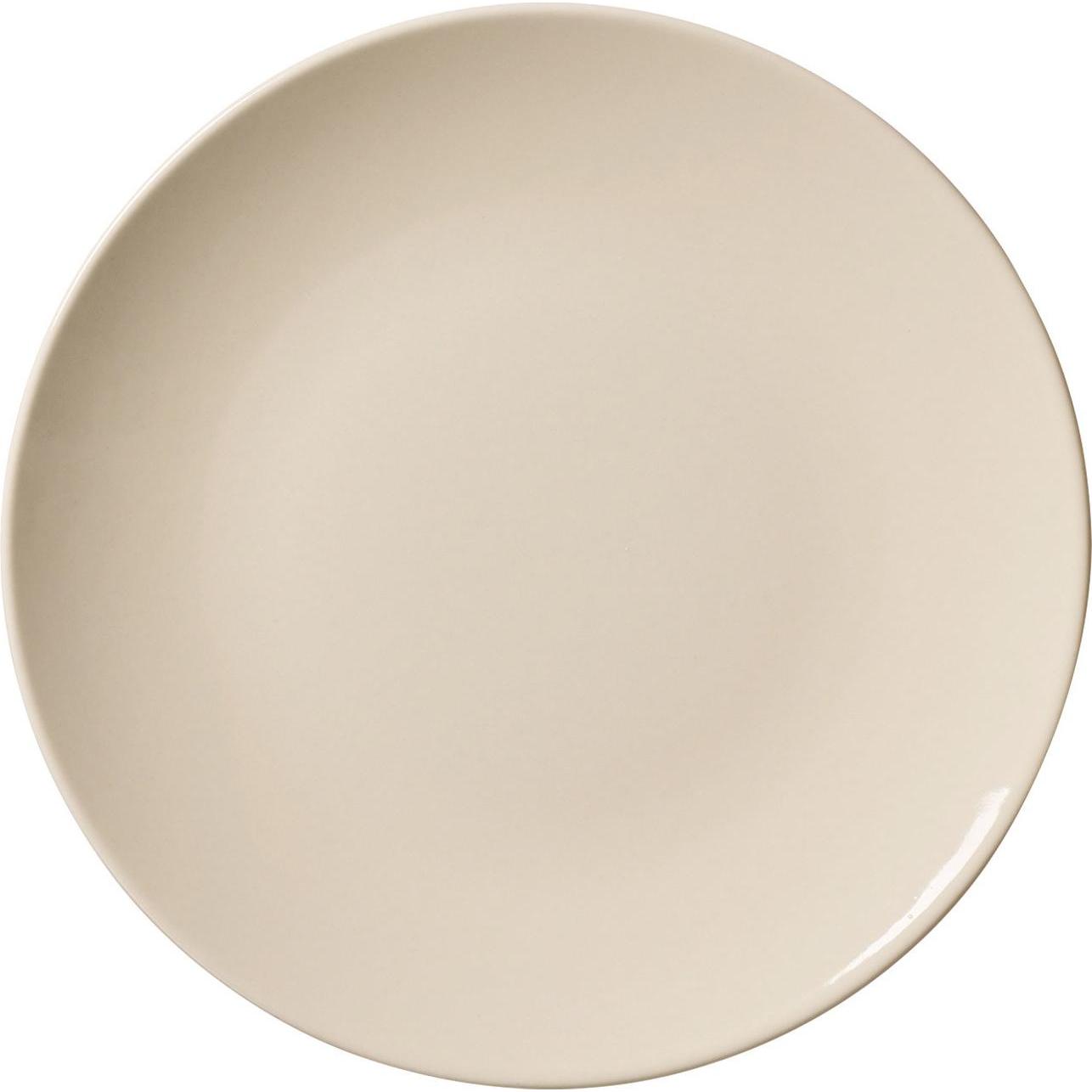 Ritzenhoff & Breker Dessertteller CECINA CREME, 205 mm aus Steinzeug, spülmaschinenfest, mit Farbglasur, Teller, Beige