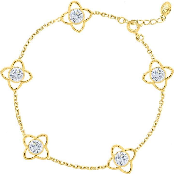 Produktbild Candy Armband Gemma, 925 Sterling Silber, vergoldet (20 cm, 925 Sterling Silber, 18k vergoldet, 925er Sterlingsilber)
