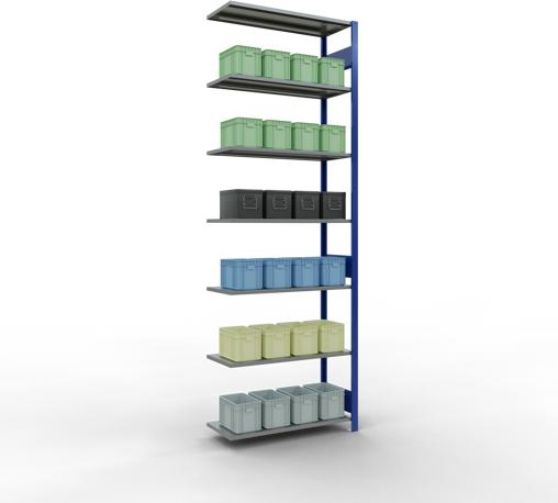 Image du produit Schulte Lagertechnik Système d'assemblage de rayonnages MULTIplus85 avec traverses de longueur