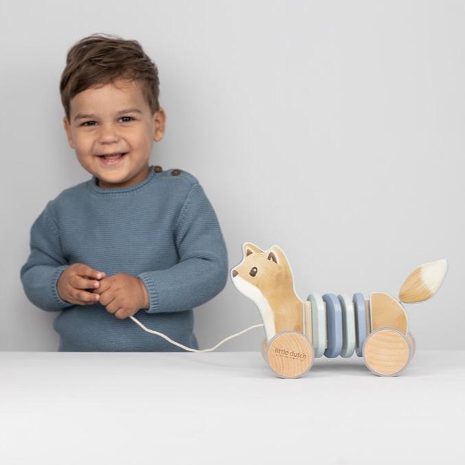 Immagine prodotto Little Dutch Giocattolo da tirare della volpe Forest Friends