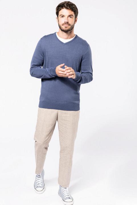 Produktbild Kariban Pullover mit V-Ausschnitt (M)