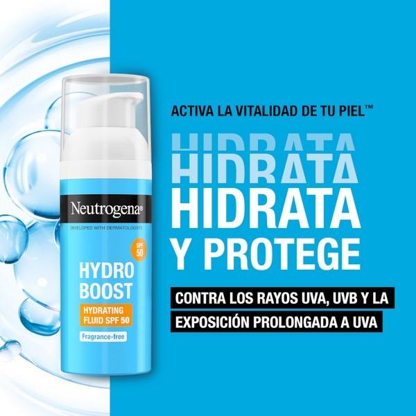 Actual product image Neutrogena HYDRO BOOST+ crema SPF50+ 50 ml (Suntan cream, SPF 50, 50 ml)
