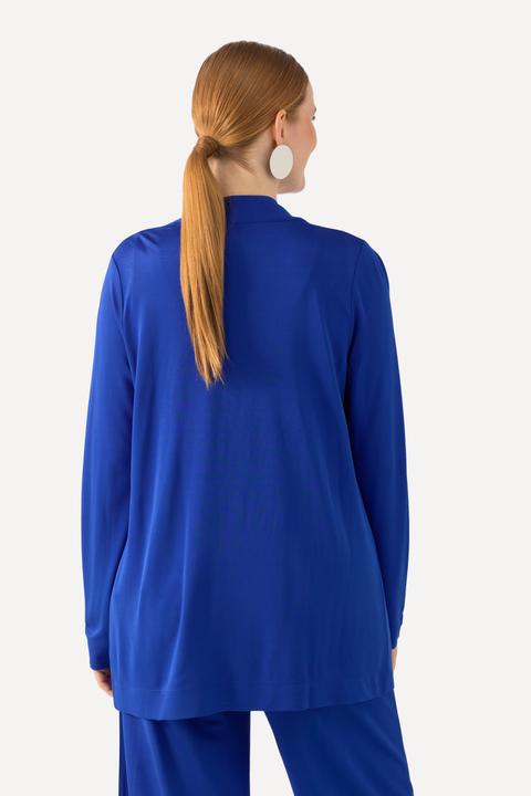 Produktbild Ulla Popken Slinkyjacke, offene Form, Schalkragen, Langarm (58)