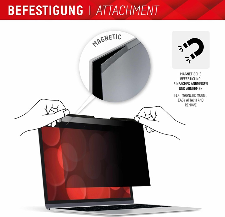 Produktbild Displex Privacy Safe, Laptop Blickschutzfilter (13.30", 16 : 10)