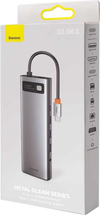 Actual product image Baseus CAHUB-CT0G (USB-C, 11 ports)