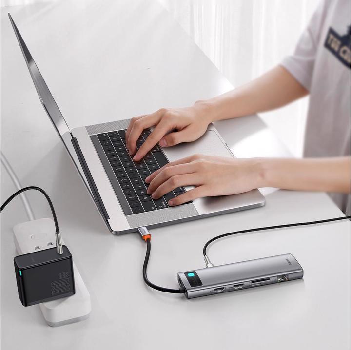 Actual product image Baseus CAHUB-CT0G (USB-C, 11 ports)