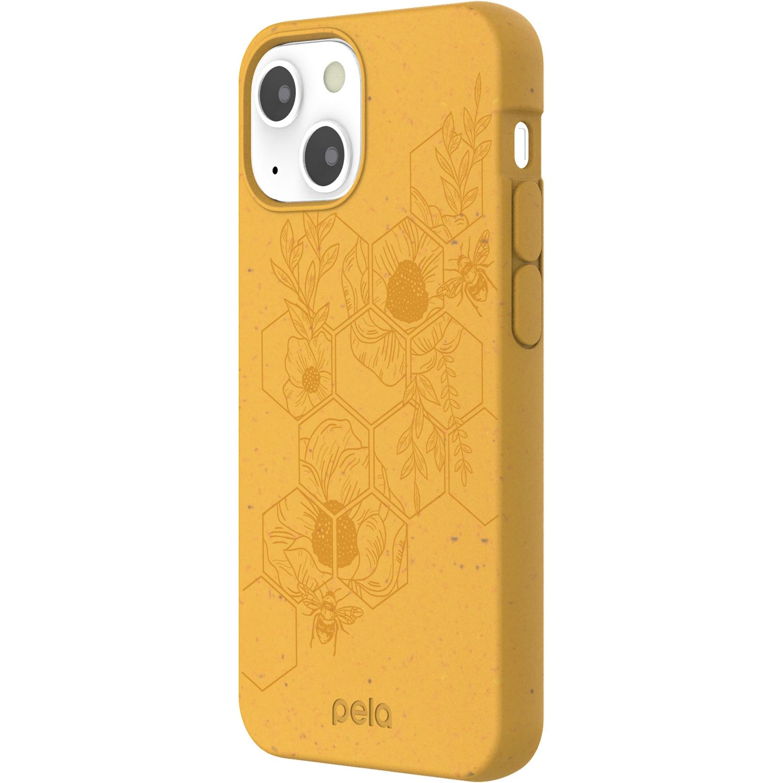 Pela Case Eco-Friendly (Apple iPhone 13 mini), Smartphone Hülle, Gelb