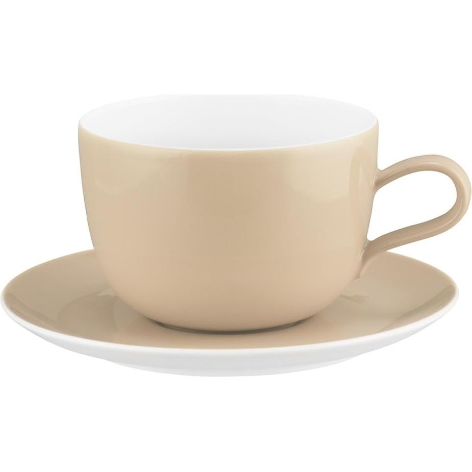 Seltmann, Tasse, Liberty Pure Colors Milchkaffeetasse mit Untertasse (380 ml, 1 x)