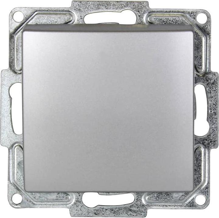 Actual product image Gunsan Visage switch on/off switch flush-mounted silver, cheque system
