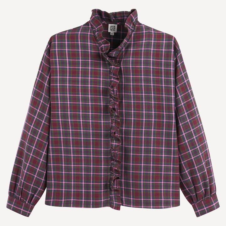 Produktbild La Redoute Collections Karierte Bluse mit langen Ärmeln (134)