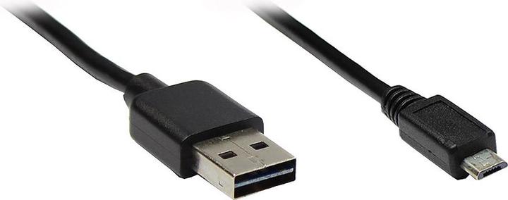 Produktbild Good Connections Anschlusskabel USB 2.0 EASY Stecker A an micro Stecker B, schwarz, 1m, ® (1 m, USB 2.0)
