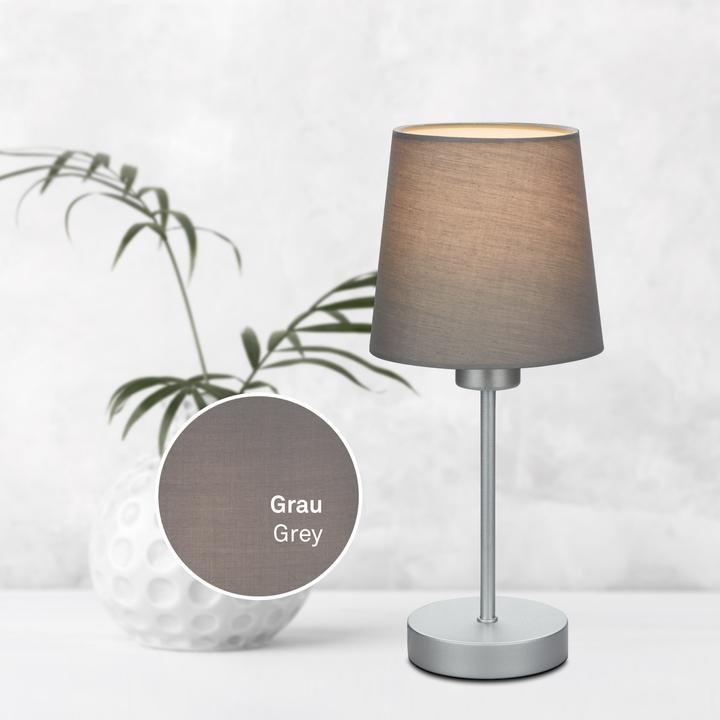 Immagine prodotto Briloner Lampada da tavolo, grigio-argento, 1xE14/25W (E14)