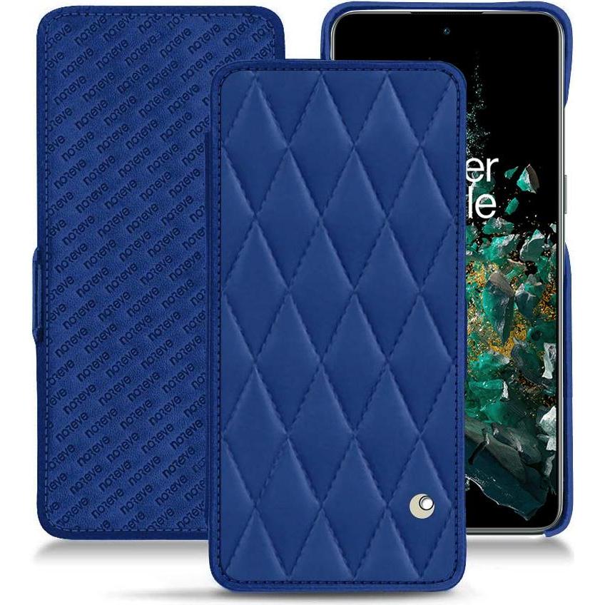 Noreve Lederschutzhülle horizontal (OnePlus 10T), Smartphone Hülle, Blau