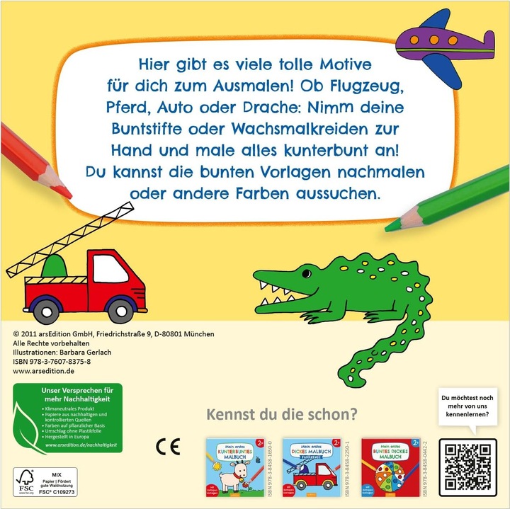 Produktbild Mein erstes dickes Malbuch