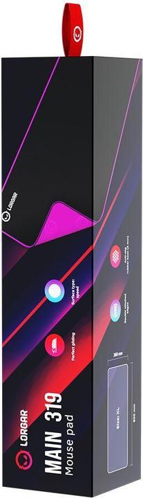 Immagine prodotto Lorgar Mousepad Main 319 900mmx360mmx3mm/Alta velocità/BK&VT al dettaglio (XL)